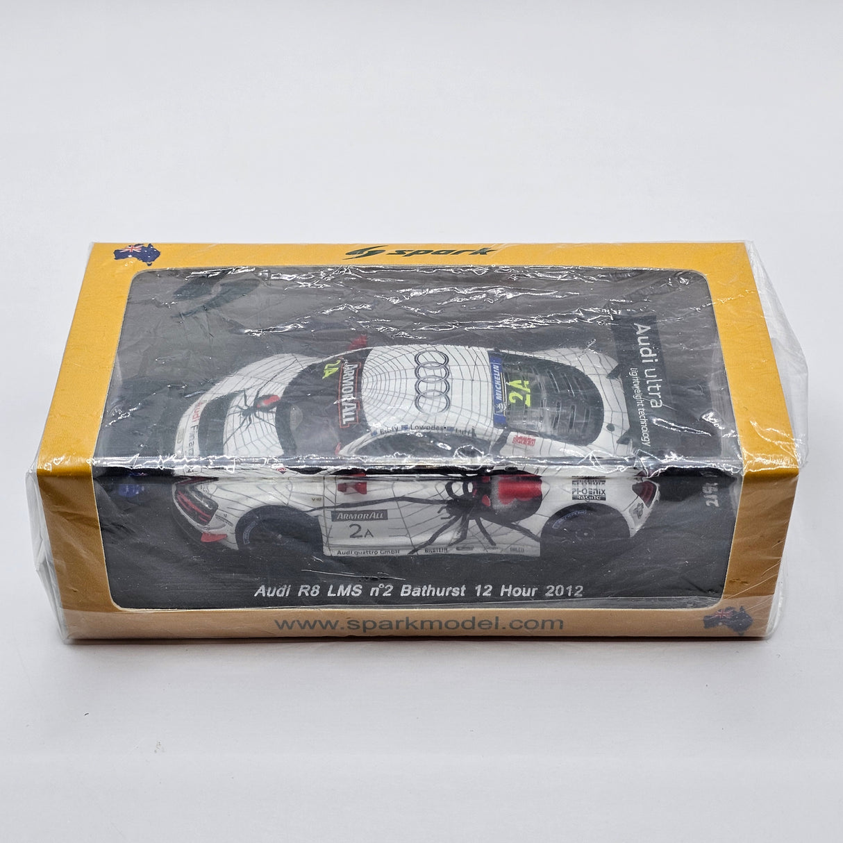 Spark Audi R8 LMS GT3 #2 Phoenix Racing 12Hrs Bathurst 2012 1/43 Scale AS004
