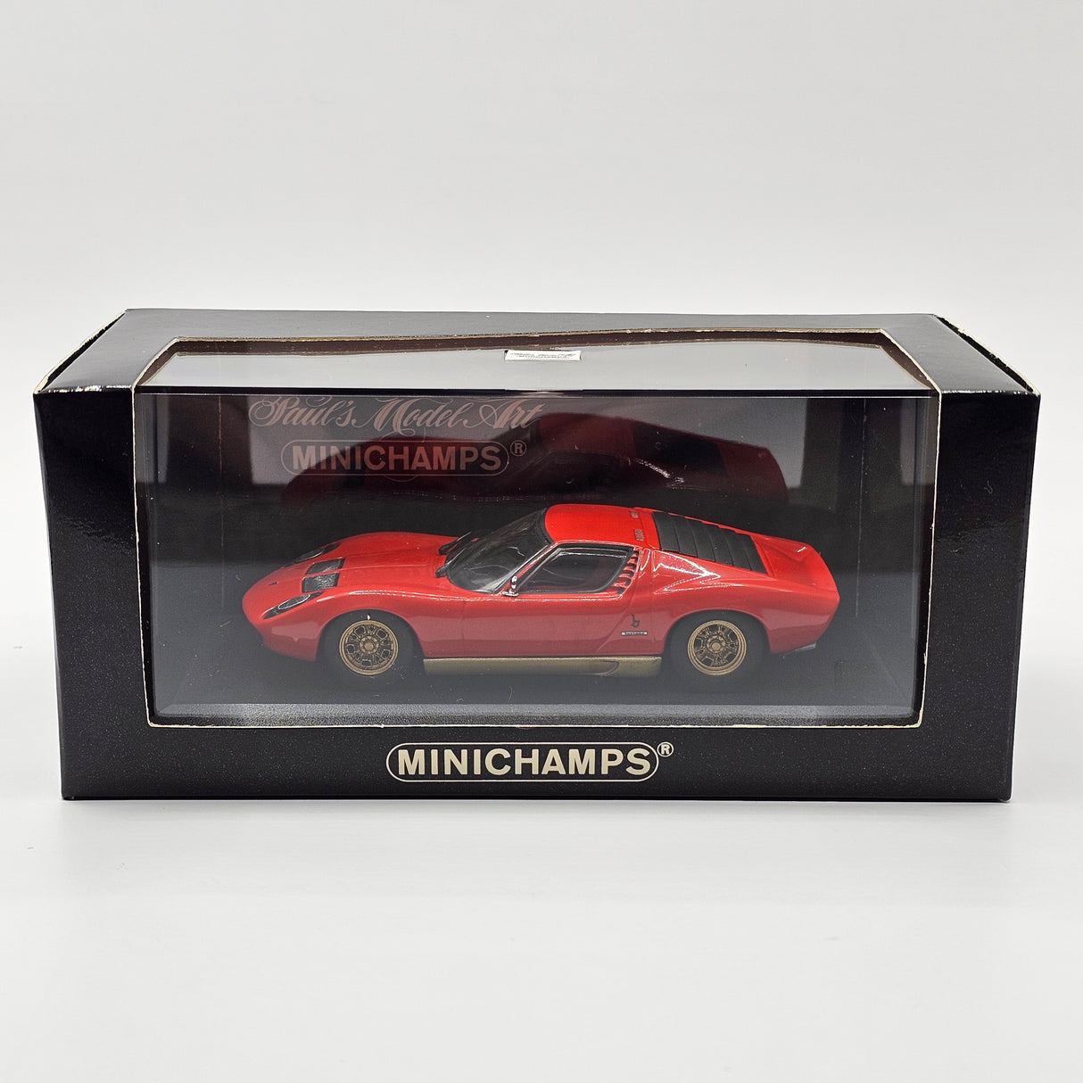 Minichamps Lamborghini Miura Red & Gold 1966 1/43 Scale 430 103002