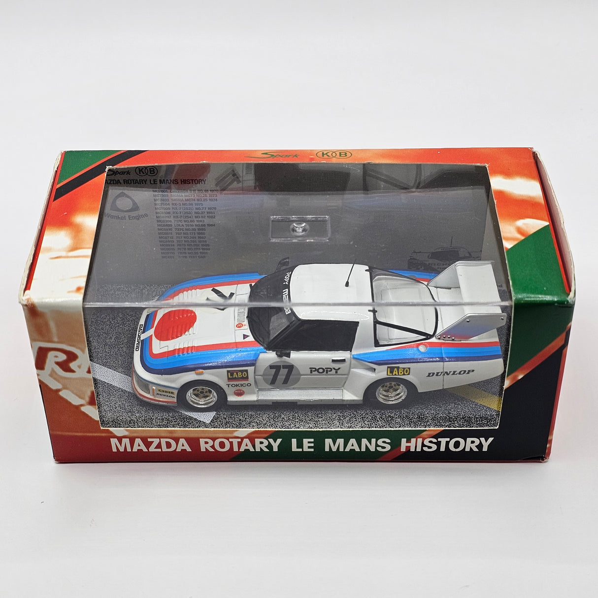 Spark Mazda RX-7 #77 Mazda Auto Le Mans 24Hrs 1979 Rotary History 1/43 Scale