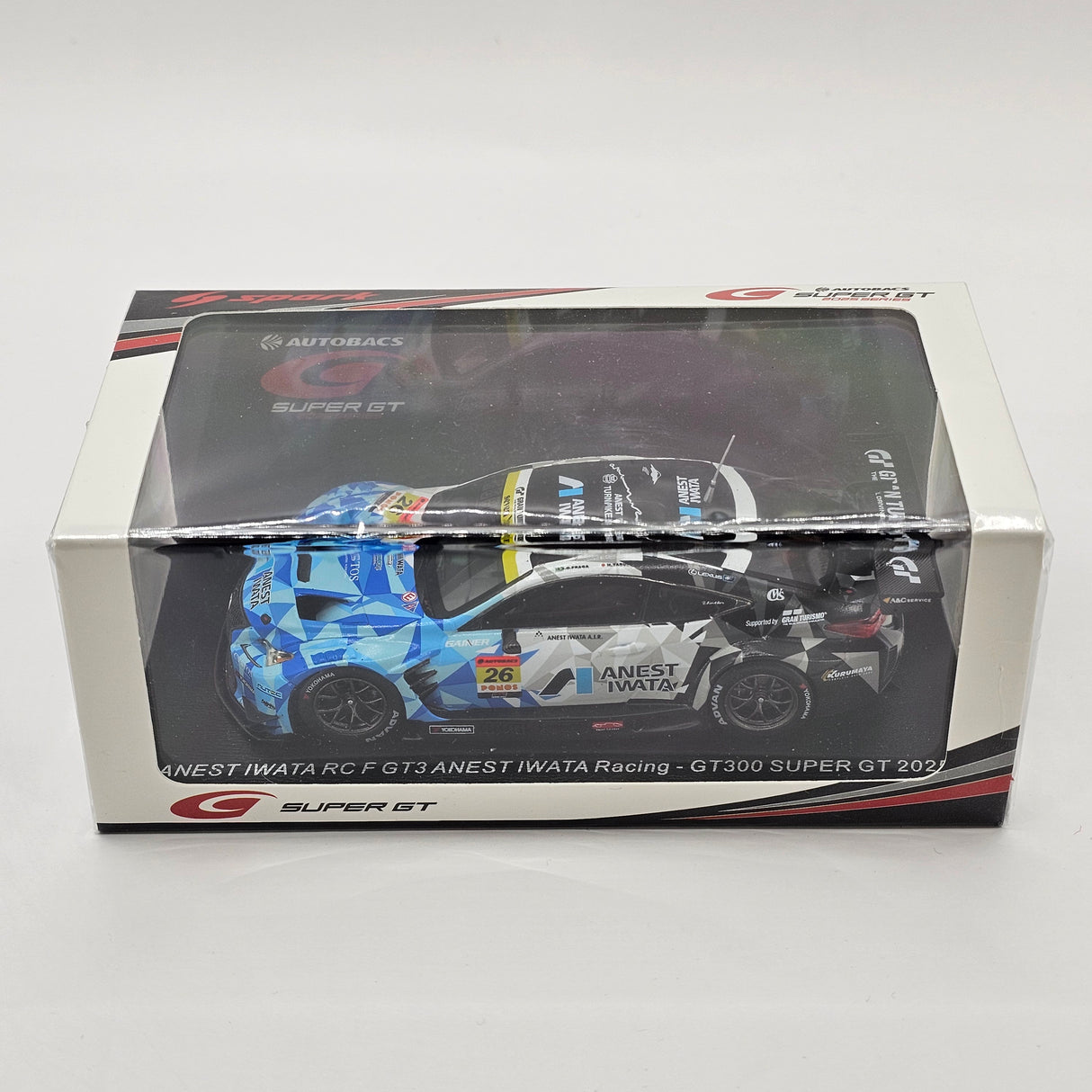 Spark Lexus RC F GT3 #26 Anest Iwata Racing Super GT GT300 2025 1/43 Scale