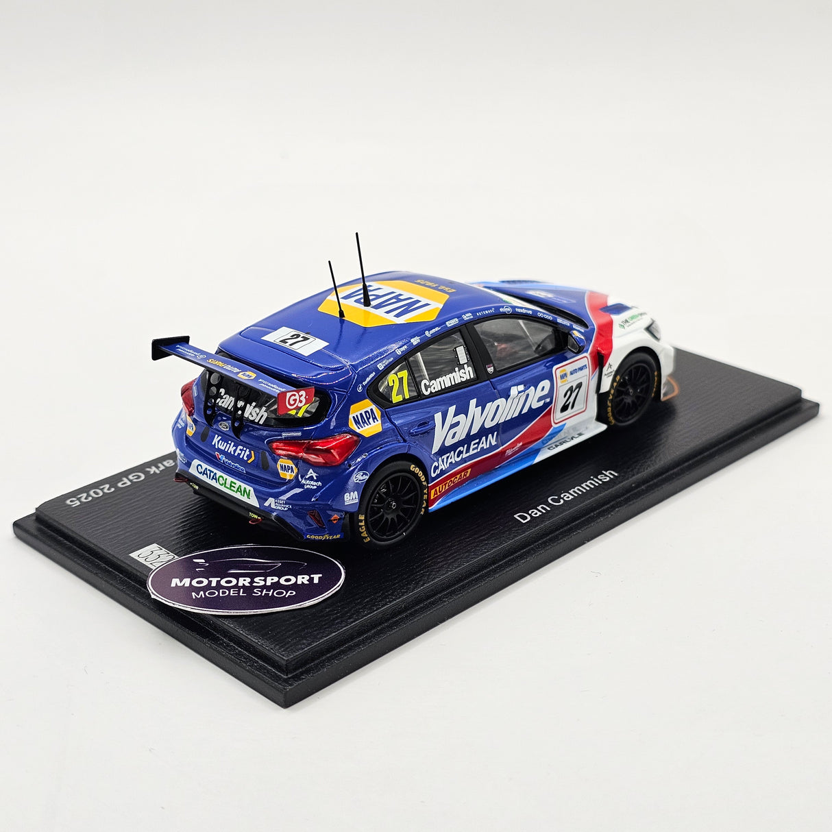 Spark Ford Focus #27 Dan Cammish BTCC Donington Park Valvoline 1/43 Scale UK031