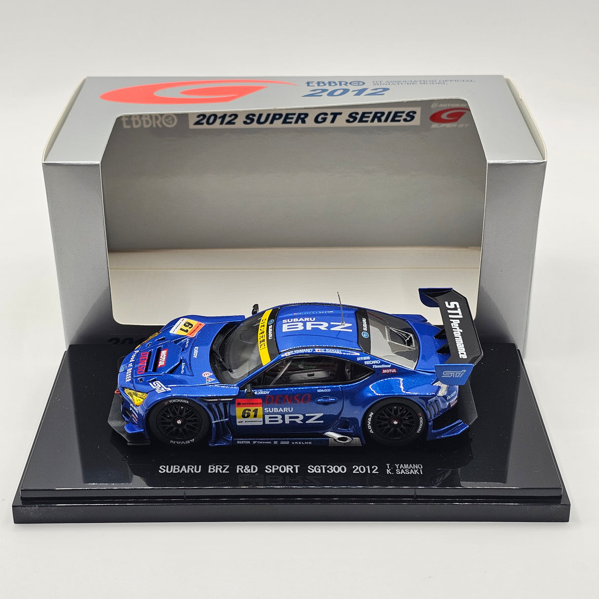 EBBRO Subaru BRZ #61 R&D Sport Super GT GT300 2012 1/43 Scale