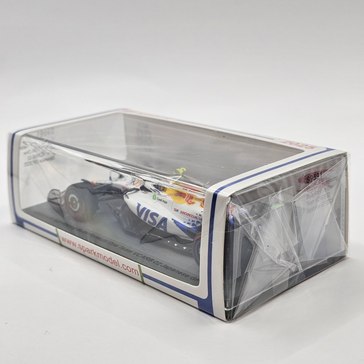 Spark Racing Bulls Honda RBPT VCARB 02 #30 Liam Lawson Japanese GP 2025 1/43 Scale