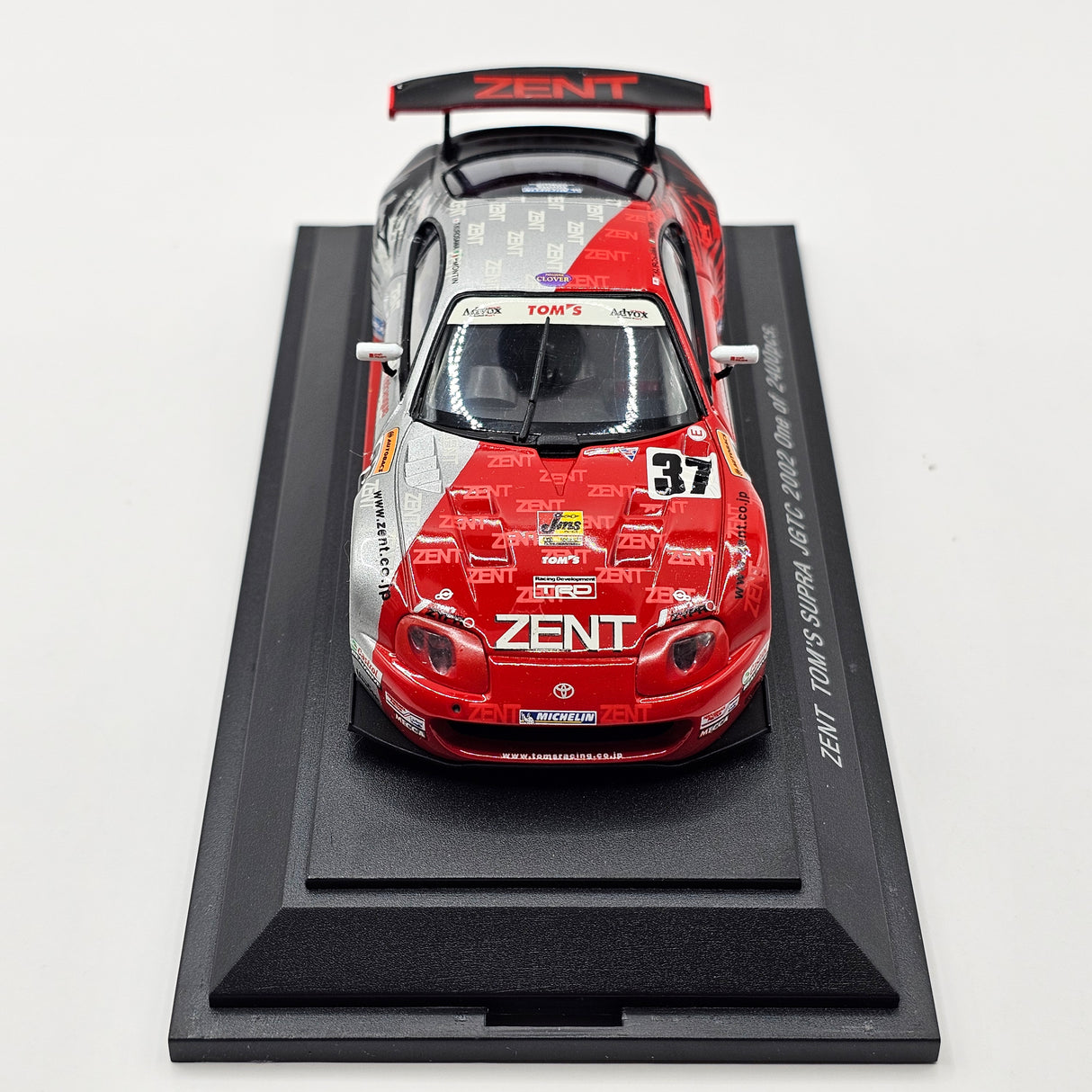 EBBRO Toyota Supra #37 Zent Toyota Team TOM'S JGTC GT500 2002 1/43 Scale