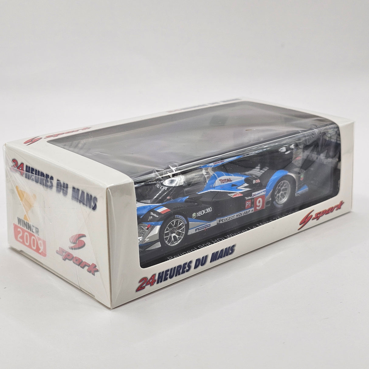 Spark Peugeot 908 HDI FAP #9 Peugeot Sport Total 24Hrs Le Mans 2009 Winner 1/43 Scale