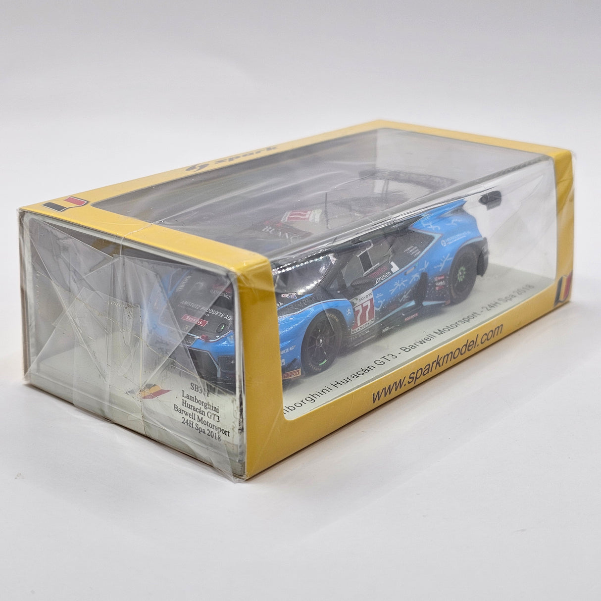 Spark Lamborghini Huracán GT3 #77 Barwell Motorsport 24Hrs Spa AM Winner 2018 1/43 Scale