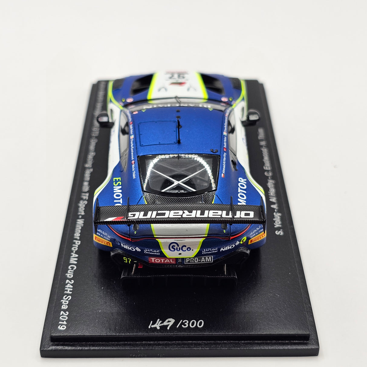Spark Aston Martin Vantage GT3 #97 Oman Racing Pro-Am Win 24Hrs Spa 2019 1/43 Scale