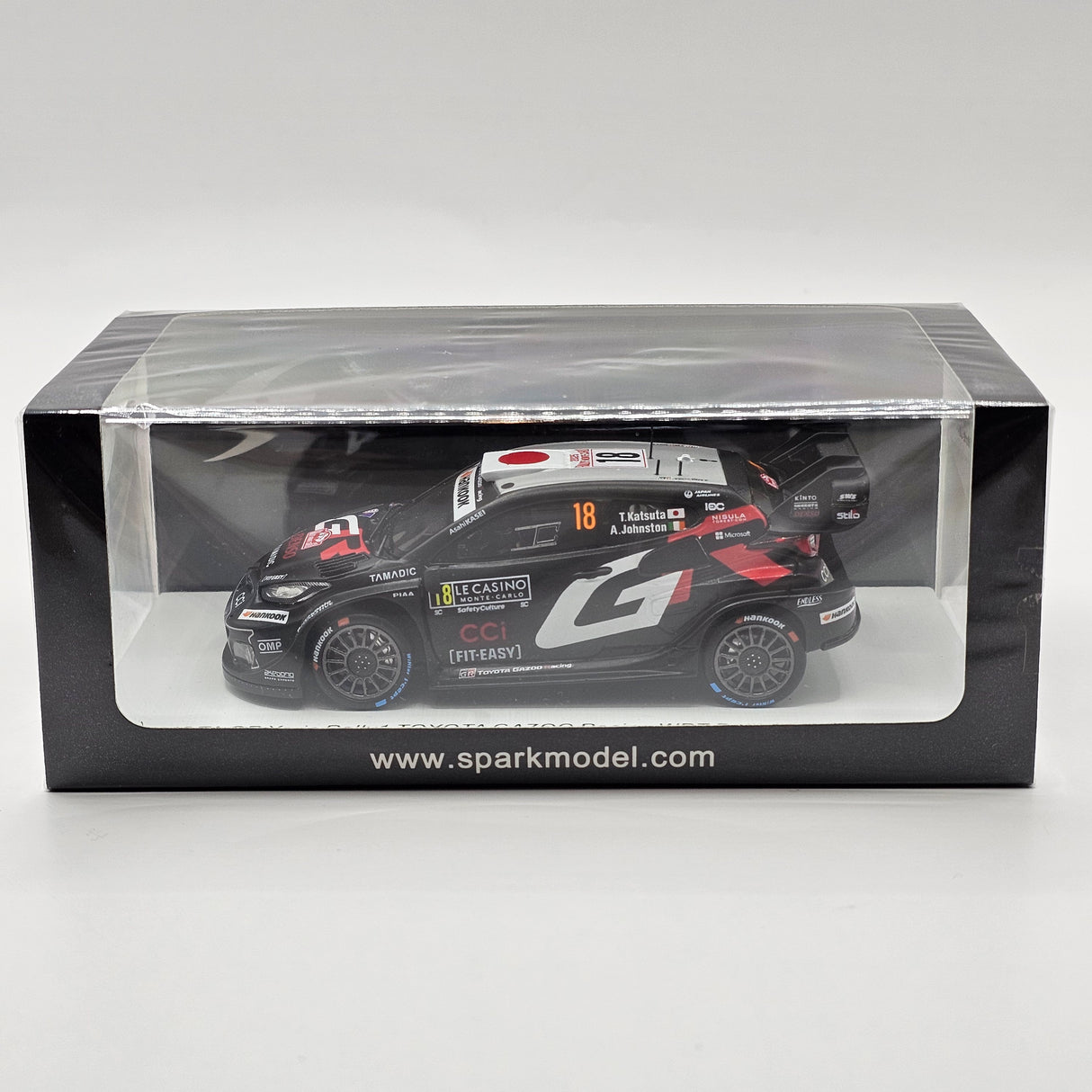 Spark Toyota GR Yaris Rally1 #18 TOYOTA GAZOO Racing WRT Rally Monte Carlo 2025 1/43 Scale