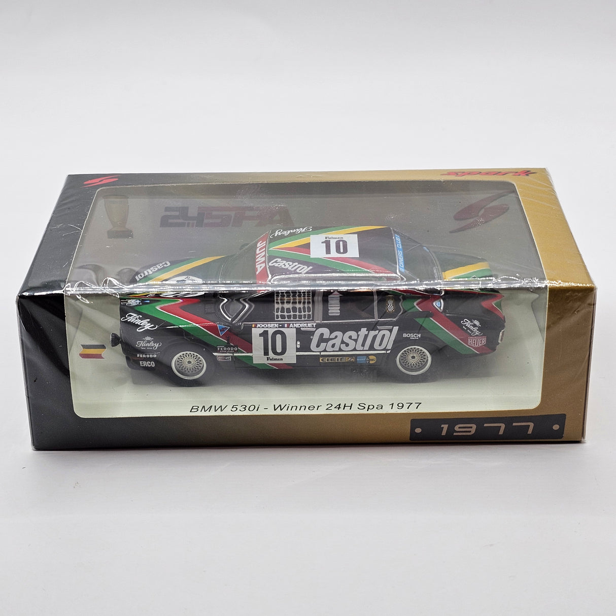 Spark BMW 530i #10 BMW Castrol/Juma Winner 24 Hours of Spa 1977 1/43 Scale 43SPA1977