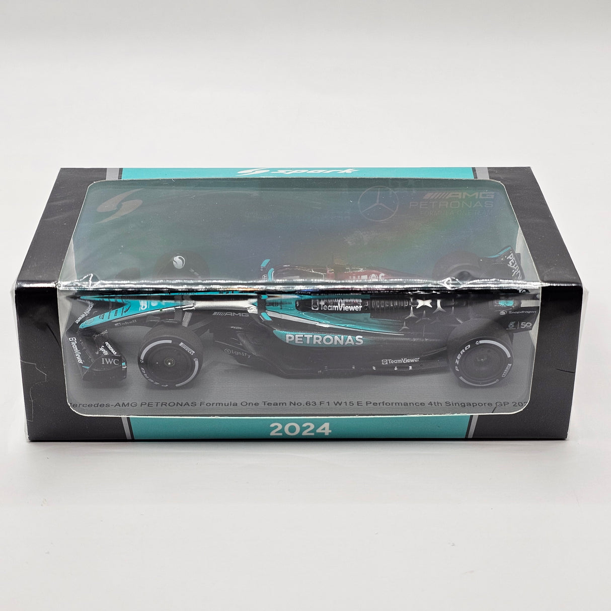 Spark Mercedes-AMG F1 W15 #63 Russell Singapore GP 2024 1/43 Scale