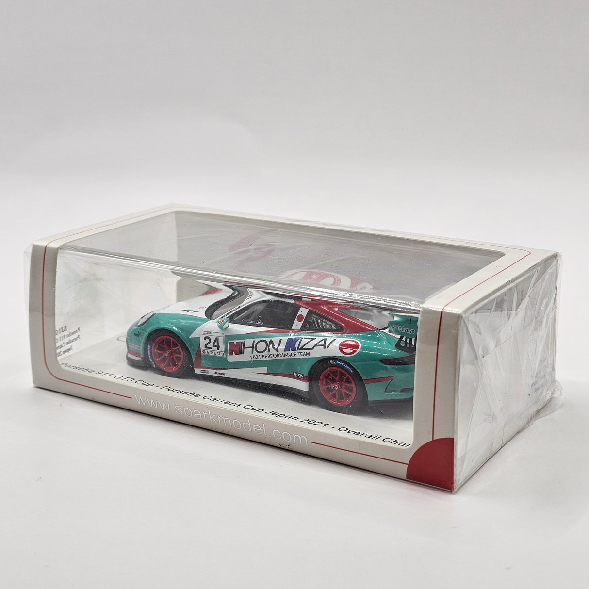 Spark Porsche 911 GT3 Cup #24 Tsubasa Kondo Winner Porsche Carrera Cup 2021 1/43 Scale