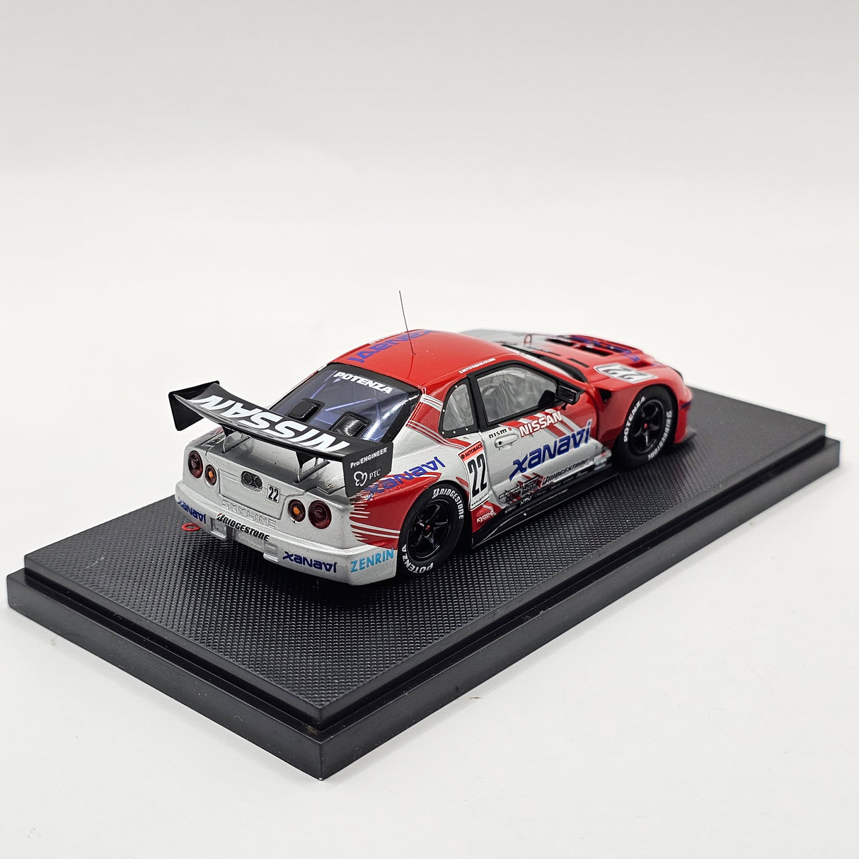 EBBRO P4 Nissan Skyline GT-R #22 Xanavi Nismo JGTC 2002 Resin Collection 1/43 Scale