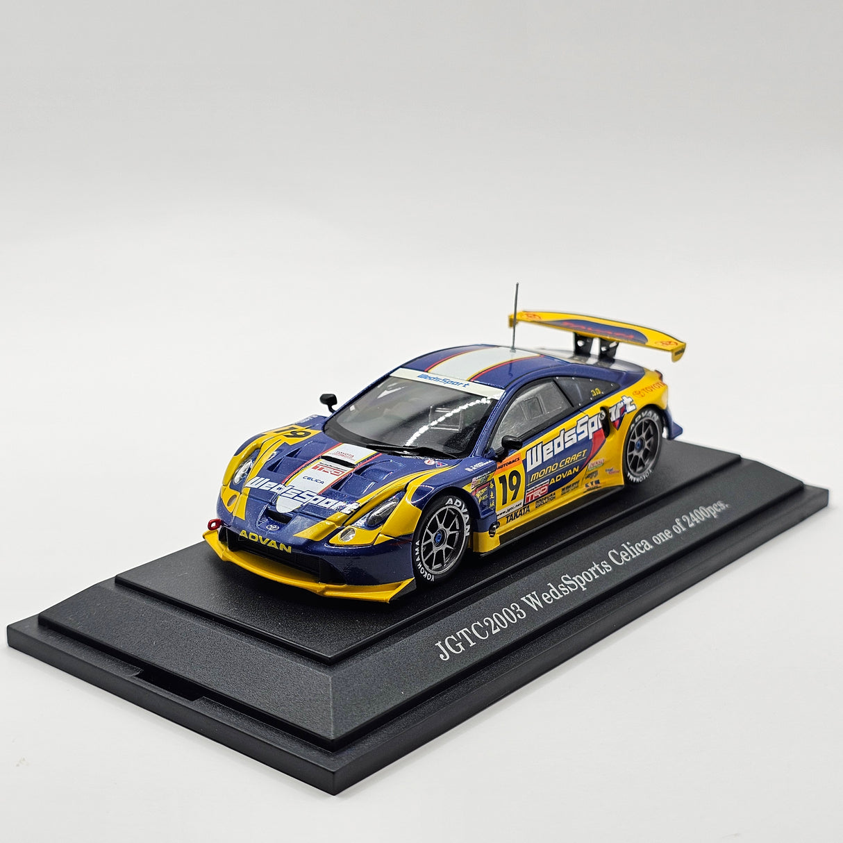 EBBRO Toyota Celica #19 WedsSport Racing Project Bandoh JGTC GT300 2003 1/43 Scale
