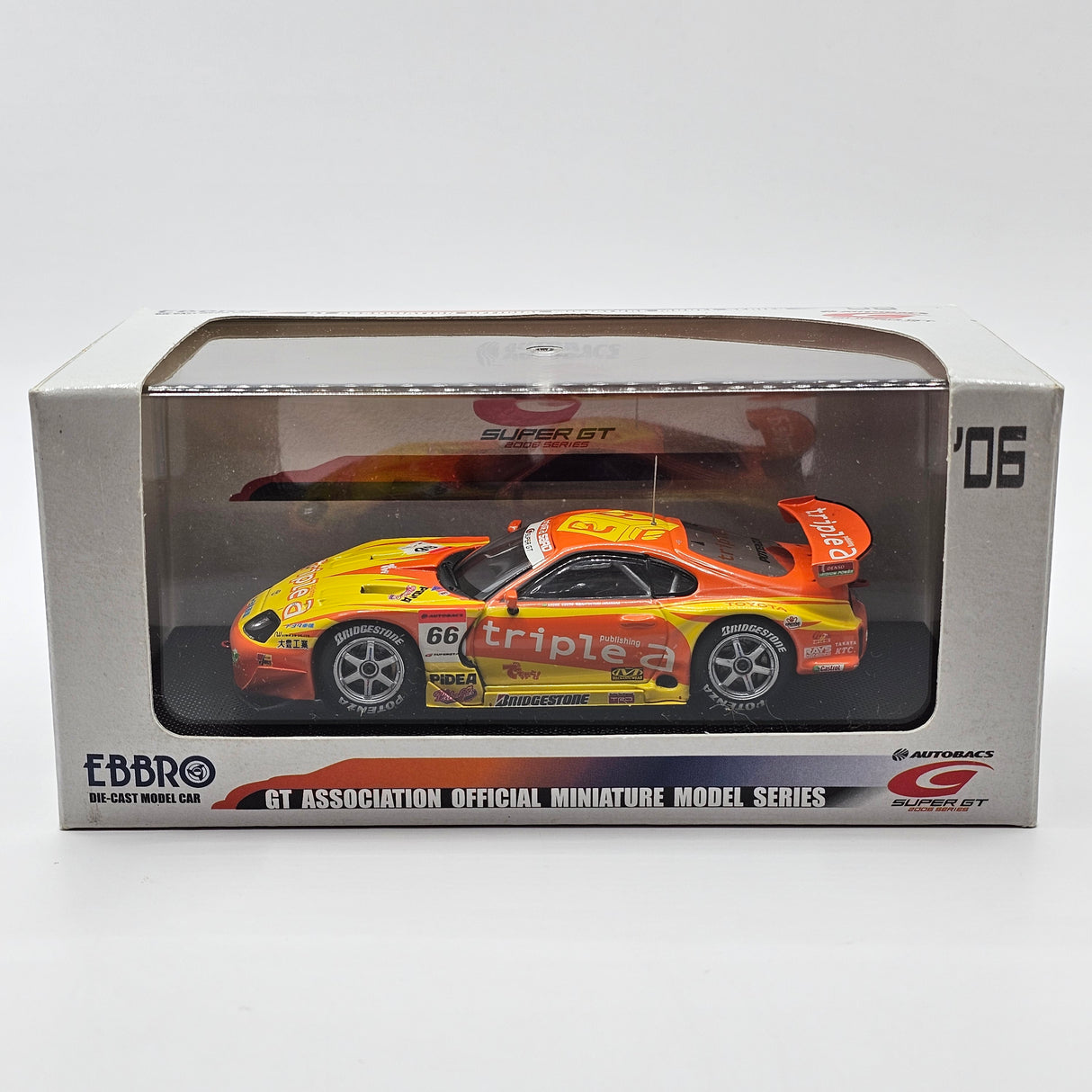 EBBRO Toyota Supra #66 Toyota Team SARD Super GT GT500 2006 1/43 Scale