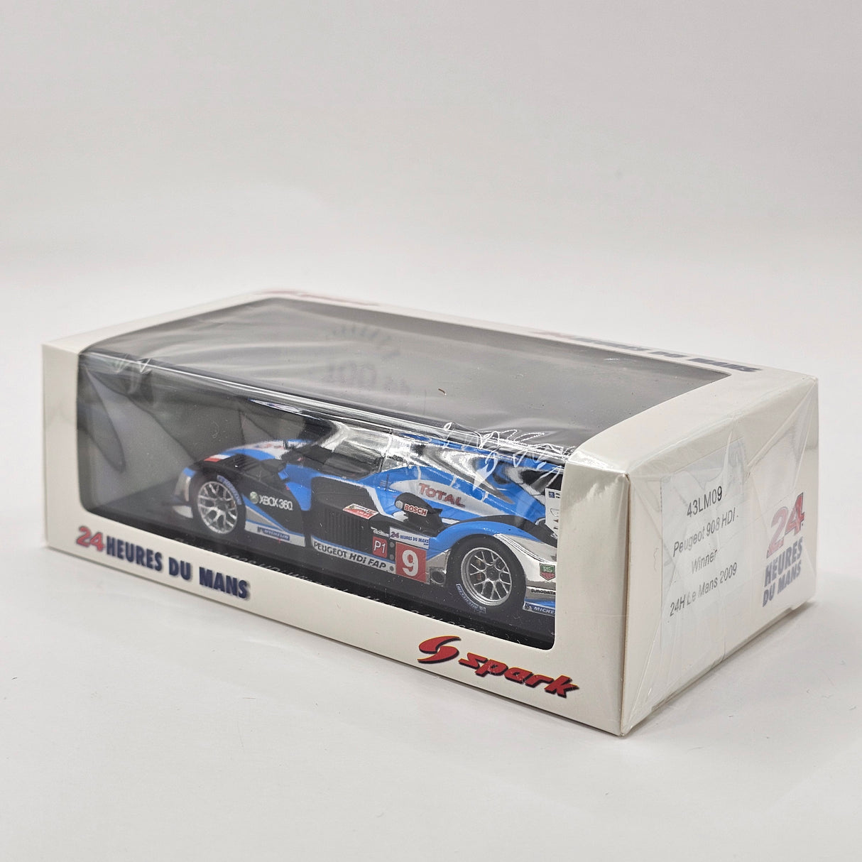 Spark Peugeot 908 HDI FAP #9 Peugeot Sport Total 24Hrs Le Mans 2009 Winner 1/43 Scale