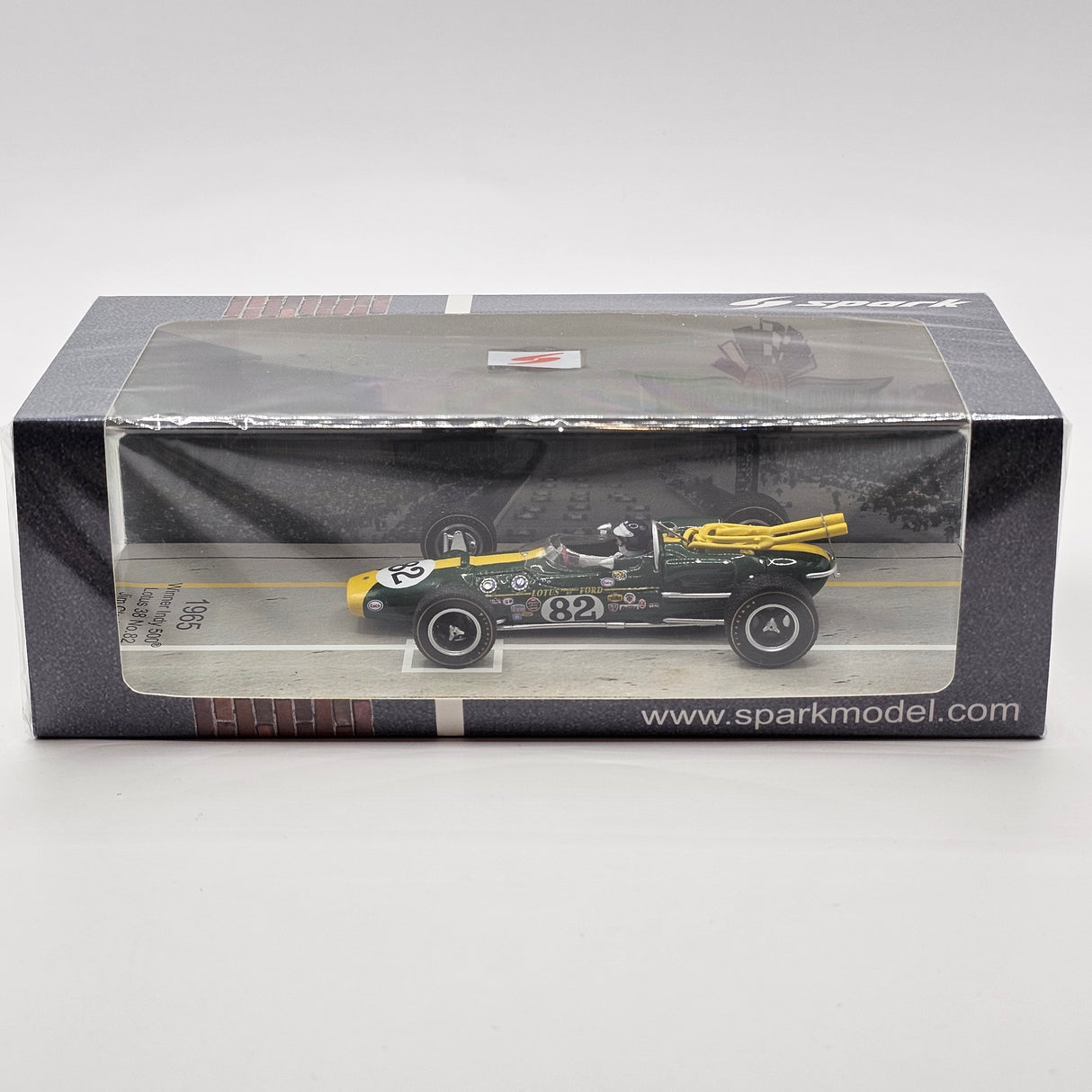 Spark Lotus 38 #82 Jim Clark Indianapolis 500 Winner 1965 1/43 Scale 43IN65