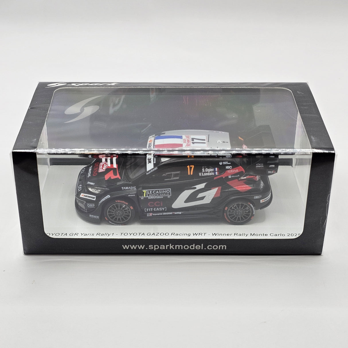 Spark Toyota GR Yaris Rally1 #17 Winner Rally Monte Carlo 2025 1/43 Scale