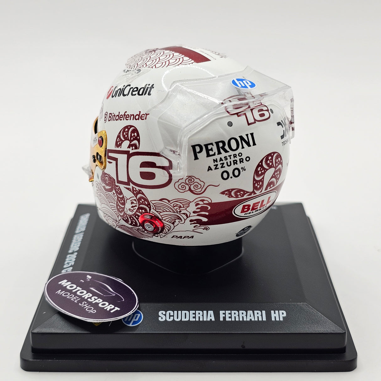 Looksmart Charles Leclerc Scuderia Ferrari HP China GP 2025 1/5 Scale Helmet LSHEL011
