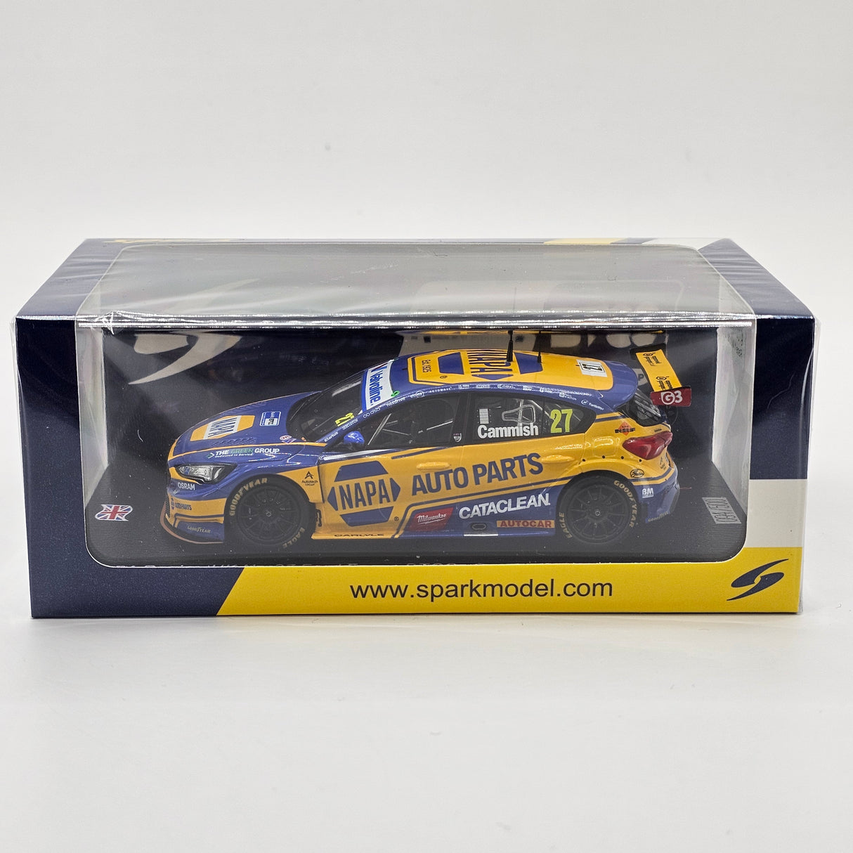 Spark Ford Focus #27 Dan Cammish BTCC 2025 Snetterton Race 1 Winner 1/43 Scale UK030