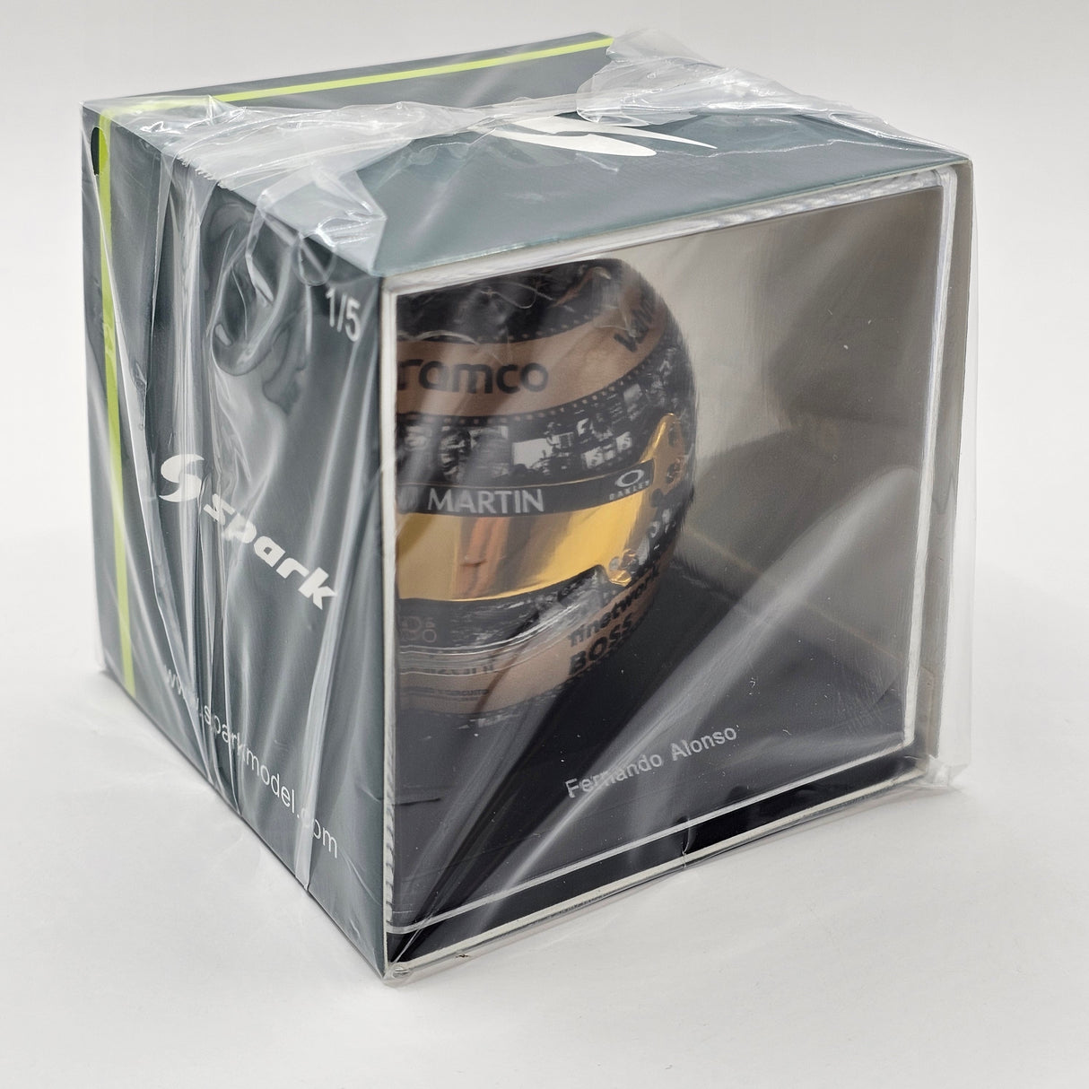 Spark Fernando Alonso 2024 Mexican GP Helmet 1/5 Scale 5HF176