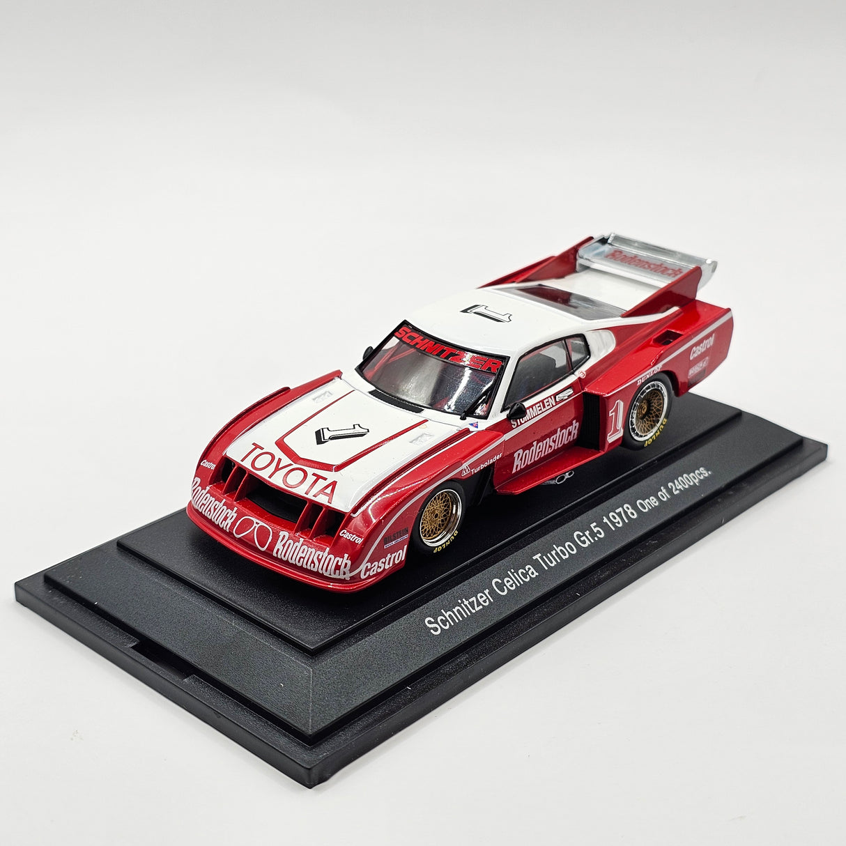 EBBRO Toyota Celica Liftback Turbo Gr.5 DRM #1 Schnitzer 1978 1/43 Scale
