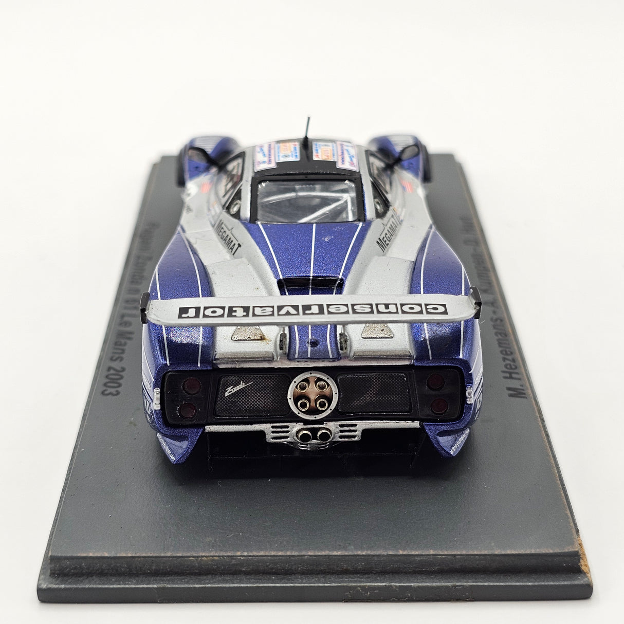 Spark Pagani Zonda GR #61 Carsport America 24Hrs Le Mans 2003 1/43 Scale