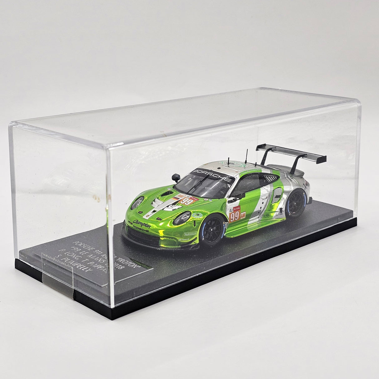 Spark Porsche 911 RSR #99 Proton Competition 24Hrs Le Mans 2018 1/43 Scale