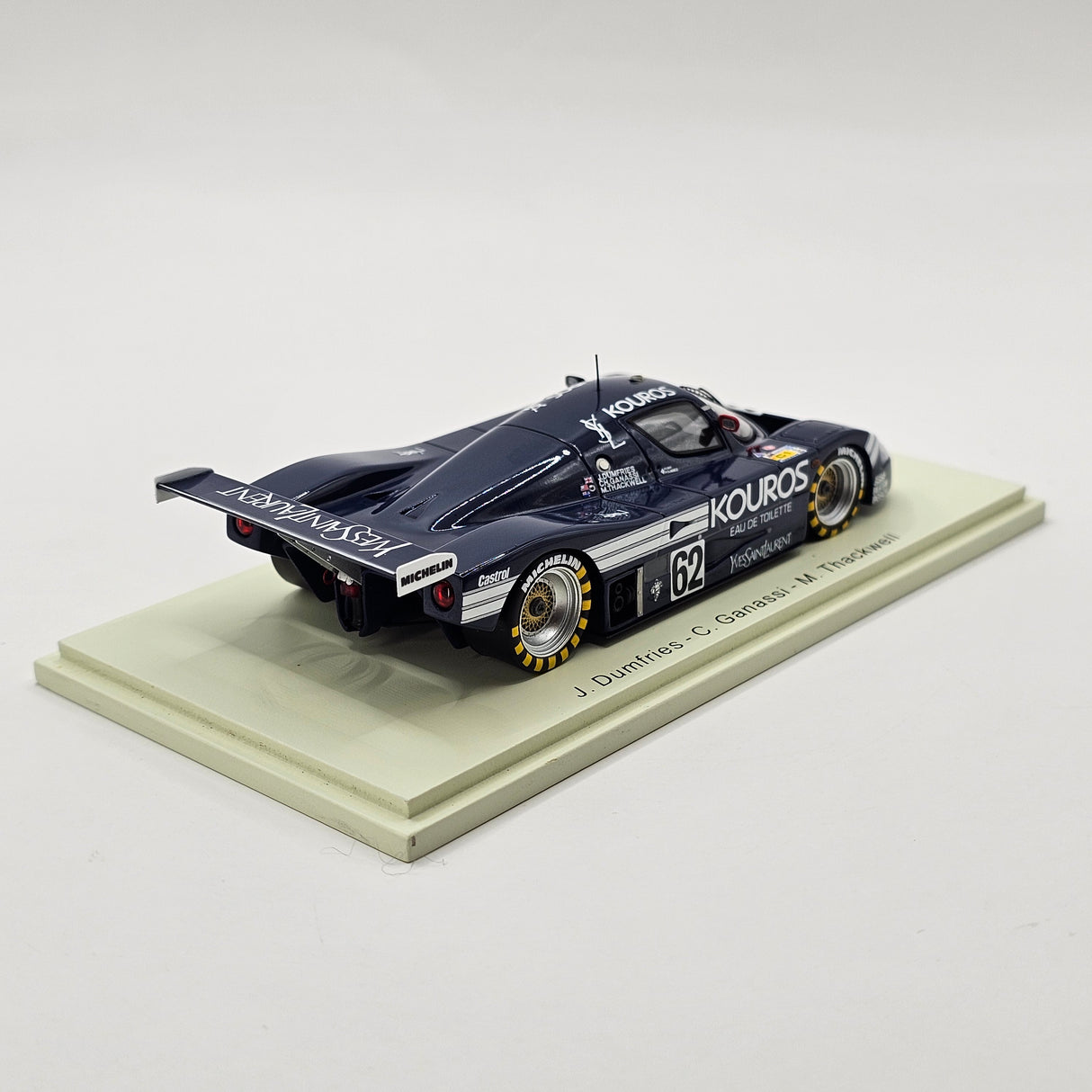Spark Mercedes Sauber C9 #62 Kouros Racing 24Hrs Le Mans 1987 1/43 Scale S1256