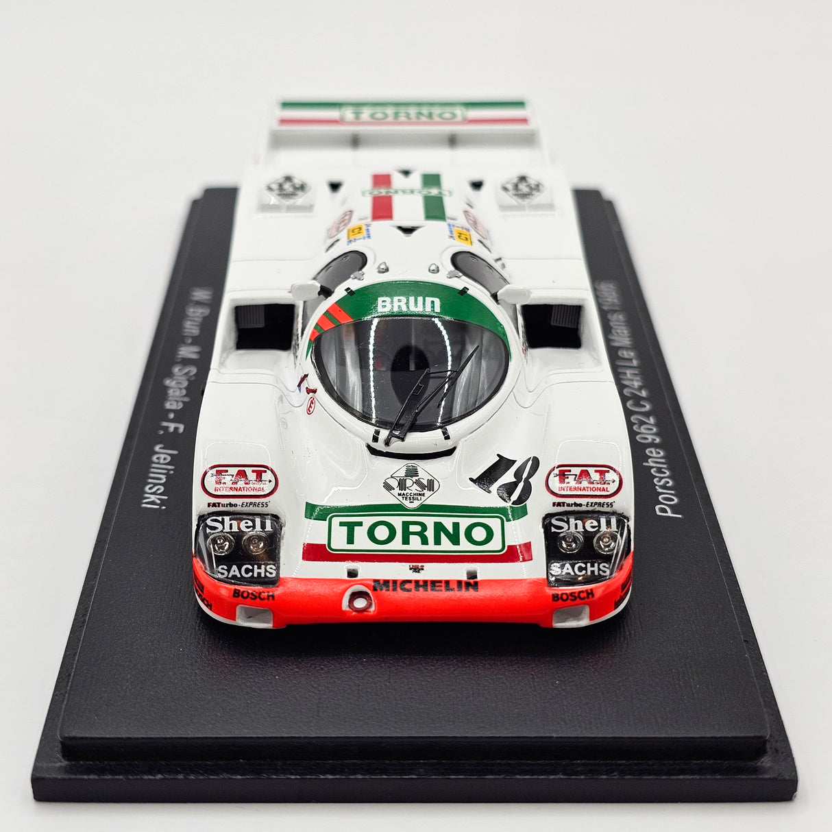 Spark Porsche 962C #18 Brun Motorsport 24Hrs Le Mans 1986 1/43 Scale S9871