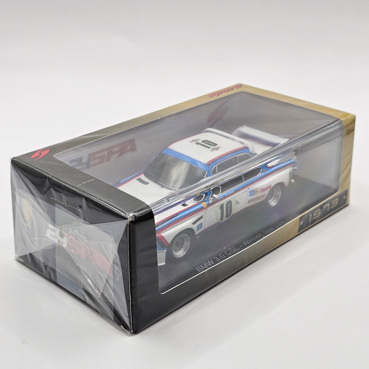 Spark BMW 3.0 CSL #10 BMW Motorsport GmbH 24Hrs Spa 1973 Winner 1/43 Scale