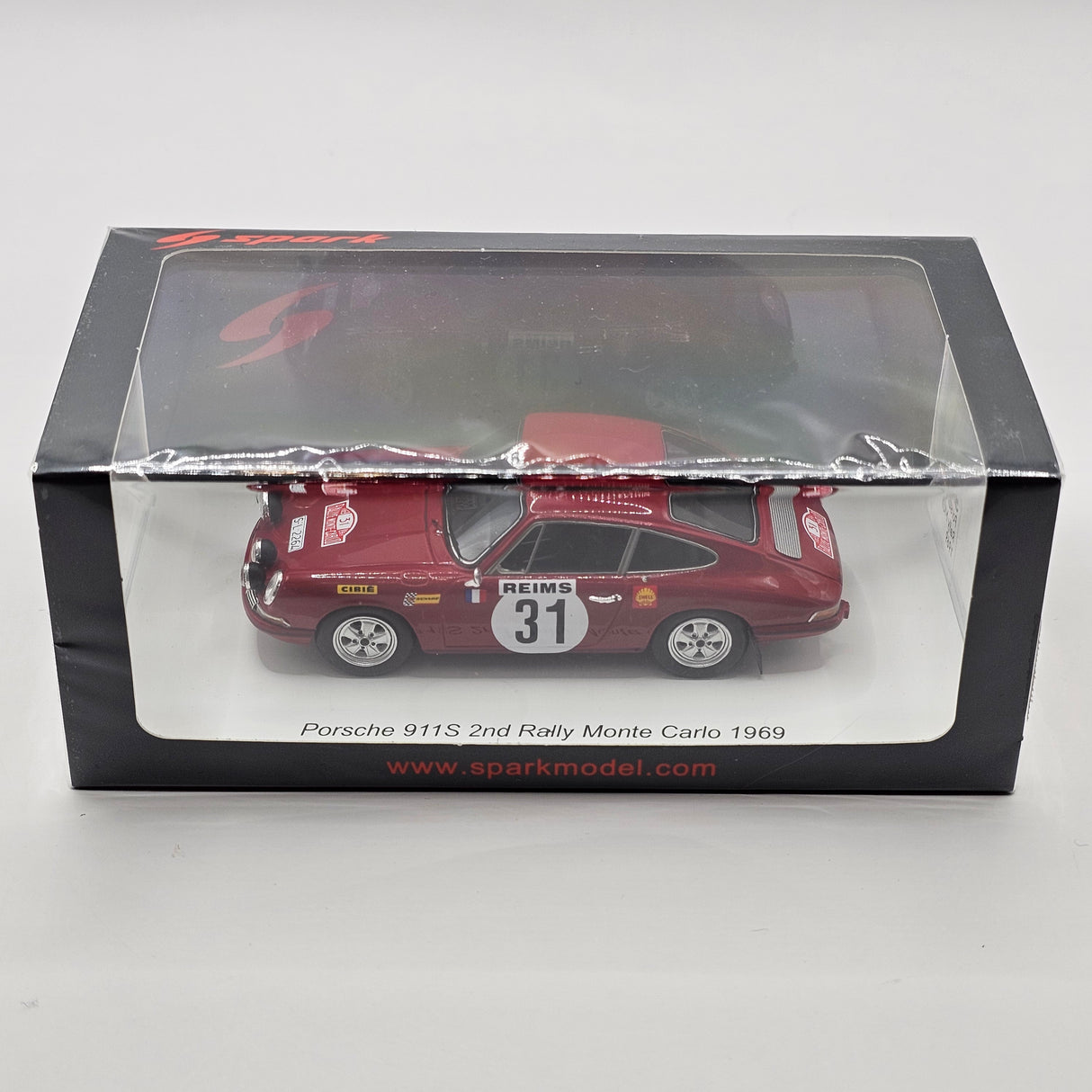 Spark Porsche 911S #31 2nd Rally Monte Carlo 1969 1/43 Scale S5581