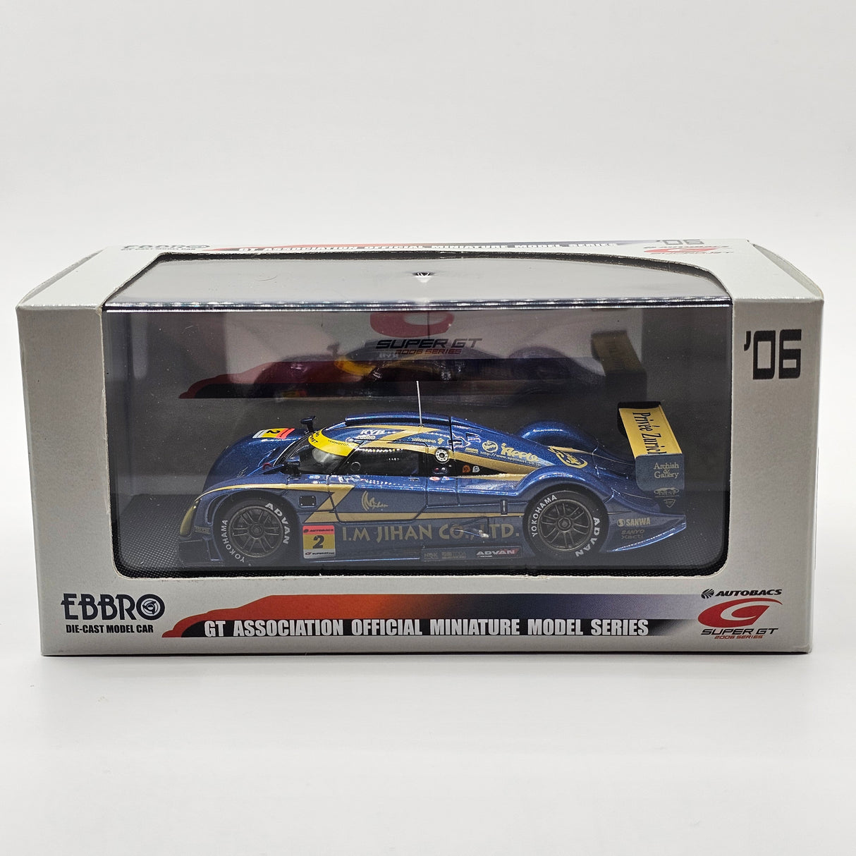 EBBRO Mooncraft Shiden #2 Cars Tokai Dream28 Super GT GT300 2006 1/43 Scale