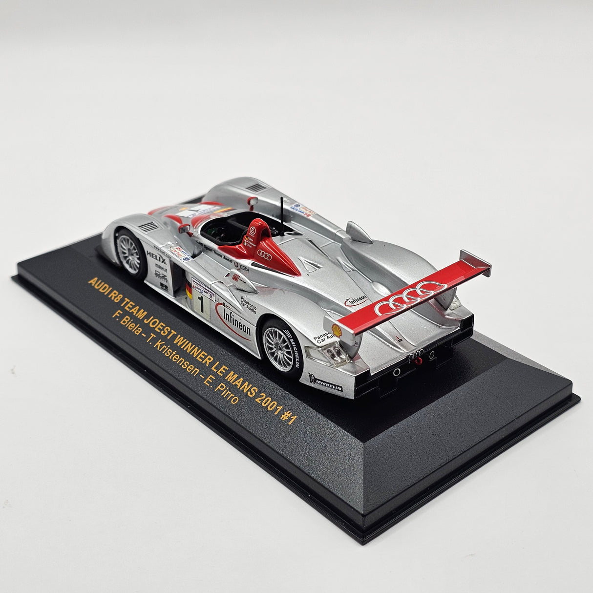 IXO Audi R8 #1 Audi Sport Team Joest Le Mans Winner 2001 1/43 Scale LMM001