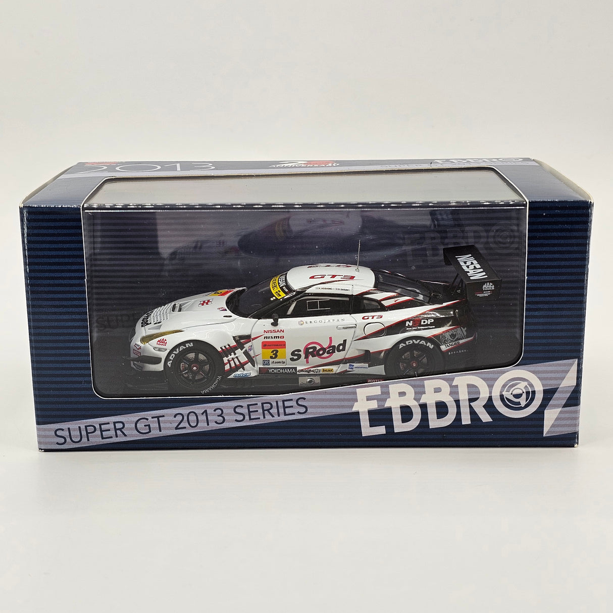 EBBRO Nissan GT-R GT3 GT300 #3 S-Road NDDP Racing Super GT 2013 1/43 Scale
