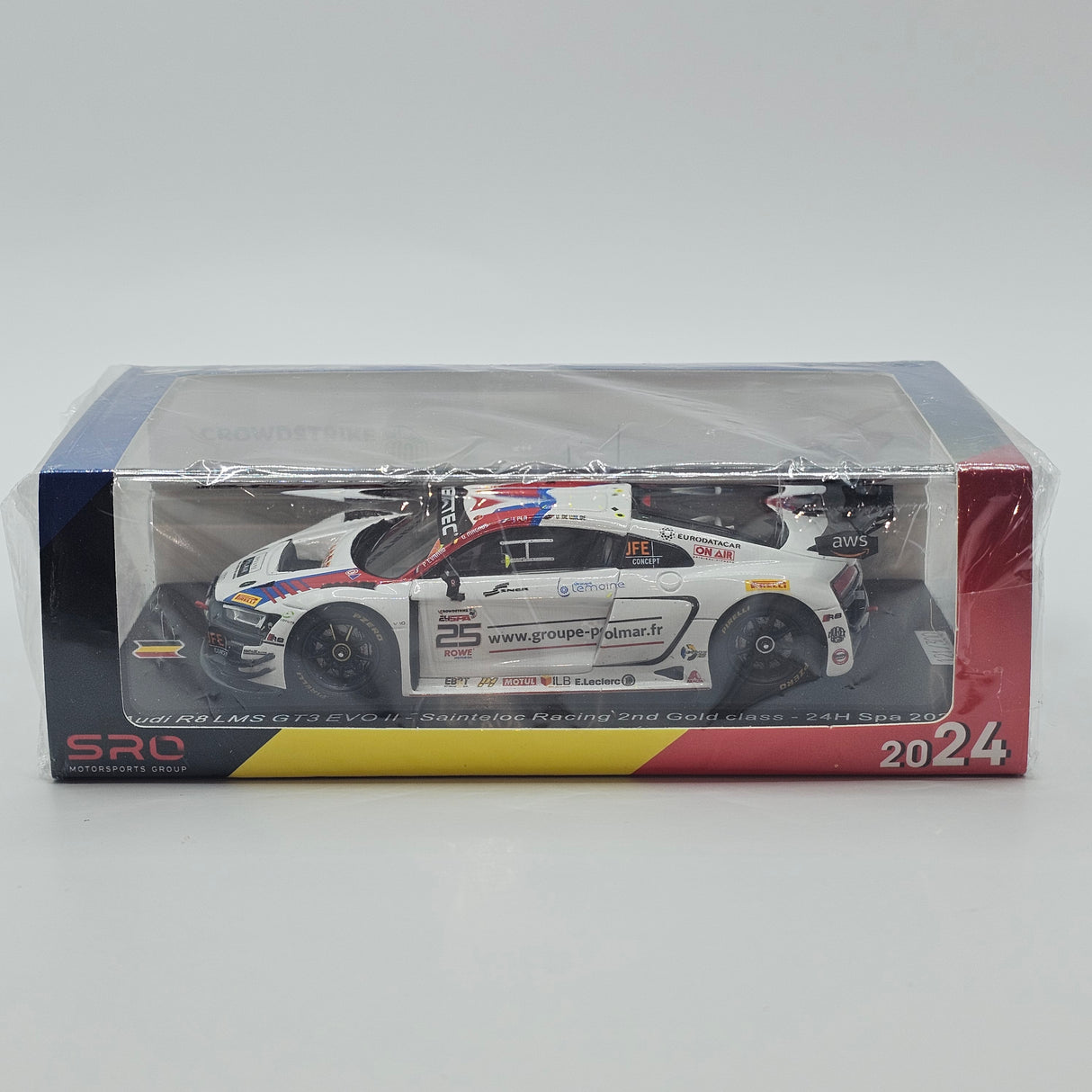 Spark Audi R8 GT3 EVO II #25 Saintéloc Racing 24Hrs Spa 2024 1/43 Scale SB791