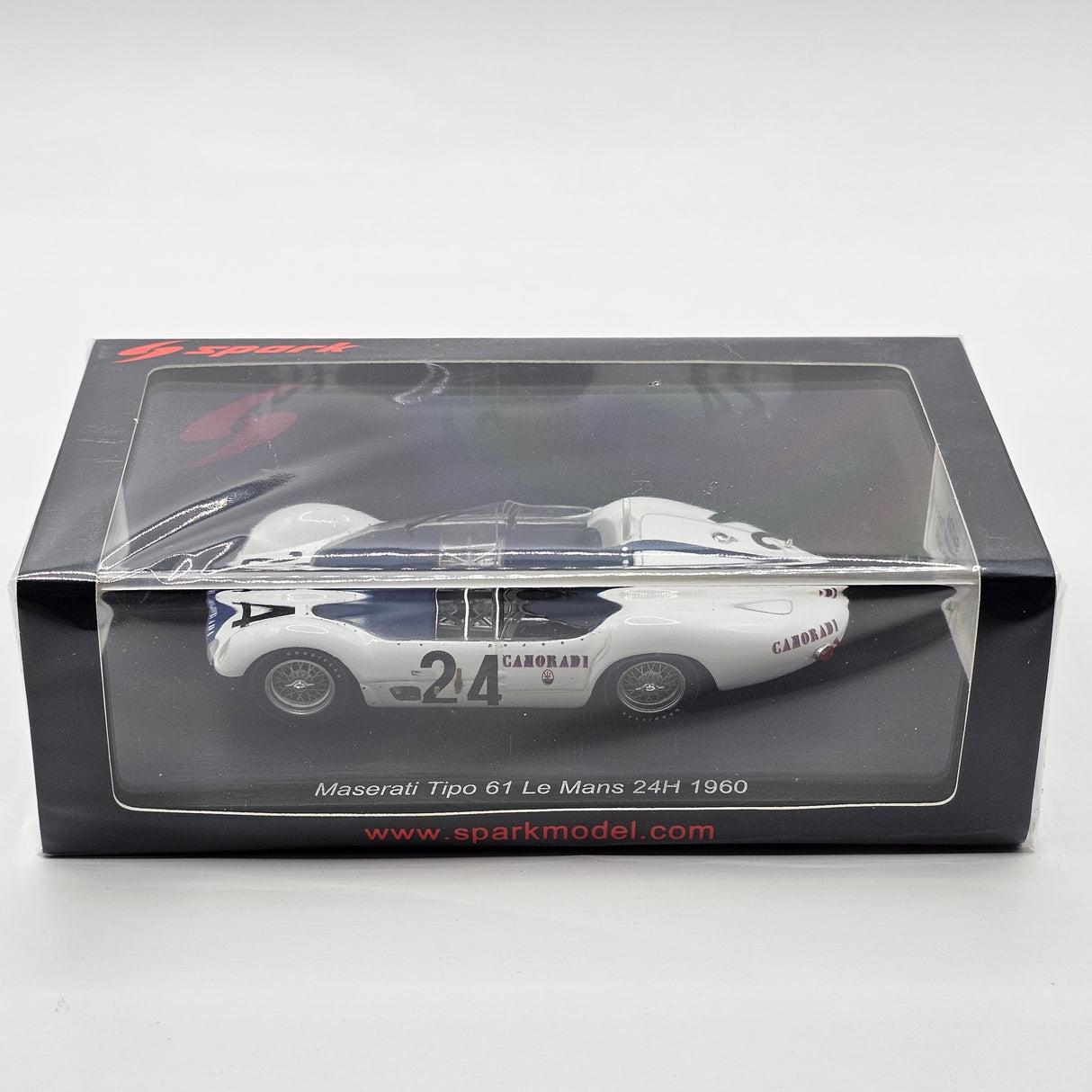 Spark Maserati Tipo 61 #24 Camoradi USA 24Hrs Le Mans 1960 1/43 Scale S4726