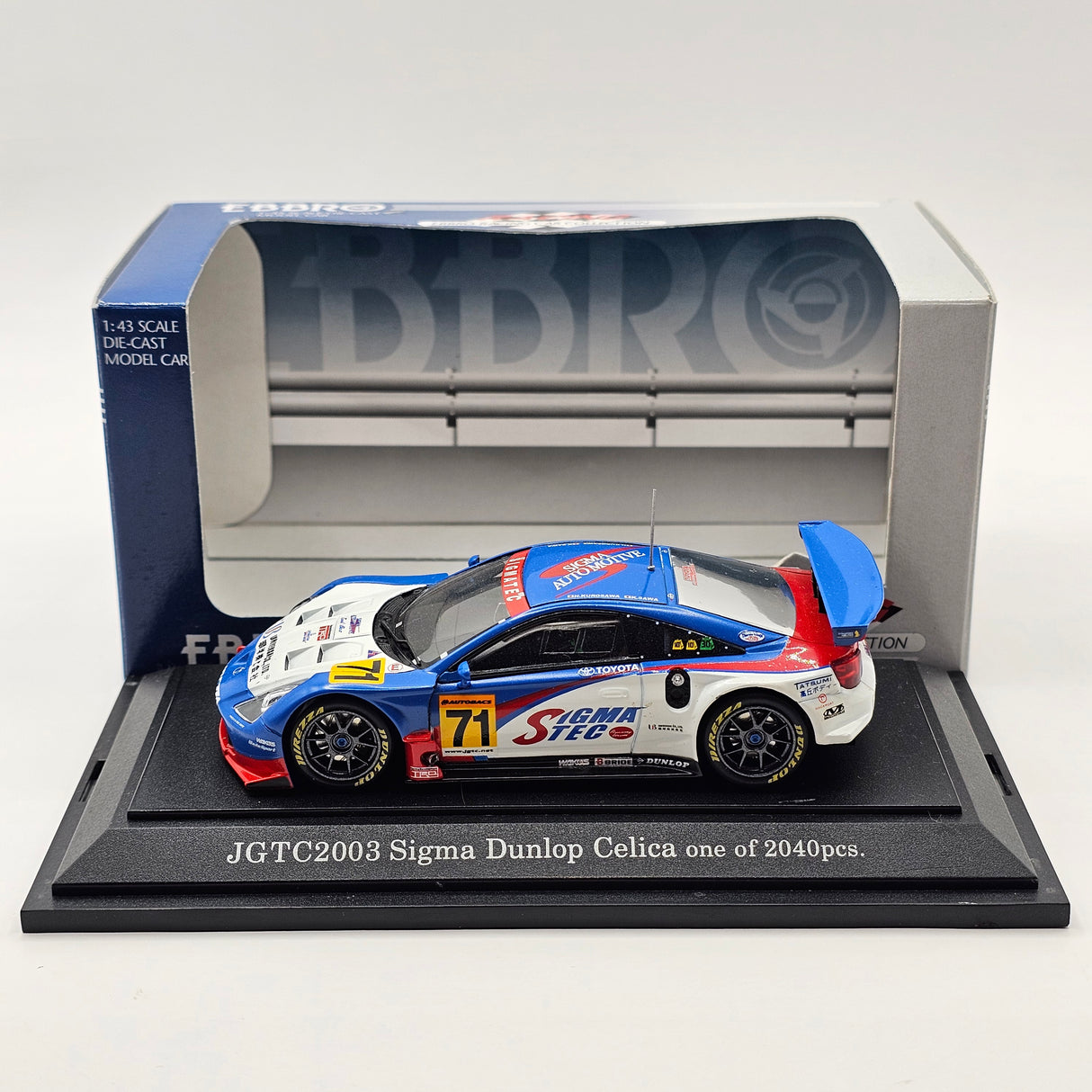 EBBRO Toyota Celica #71 SigmaTec Racing JGTC GT300 2003 1/43 Scale