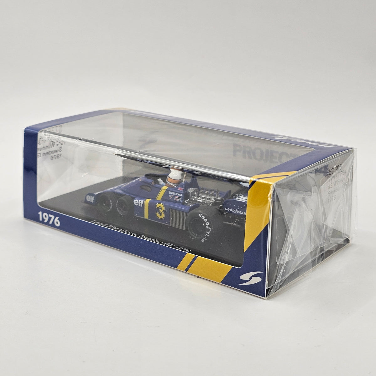 Spark Tyrrell P34 #3 Jody Scheckter Winner Sweden F1 GP 1976 1/43 Scale S7306