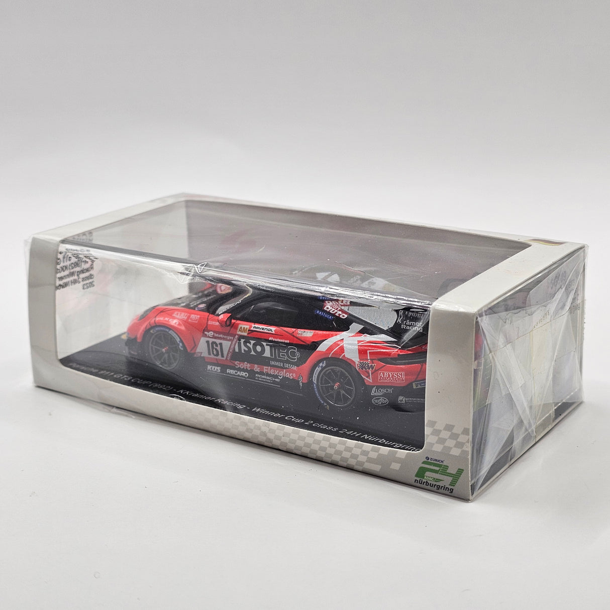 Spark Porsche 911 GT3 Cup #161 Kkramer Racing Winner Cup 2 24H Nurburgring 2023 1/43 Scale