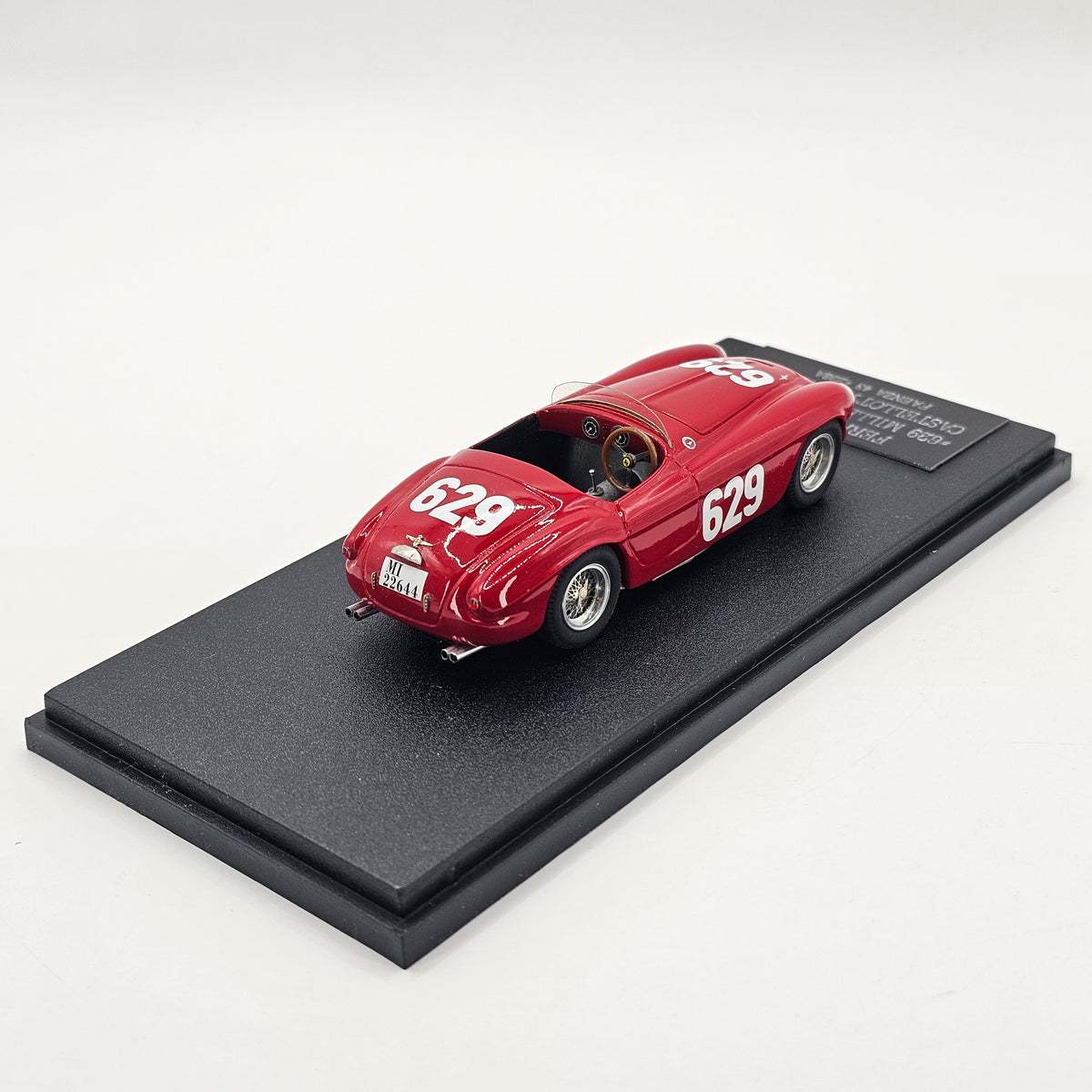 Faenza 43 Ferrari 225 S Touring Barchetta #629 Castellotti/Broglia Mille Miglia 1952 1/43 Scale