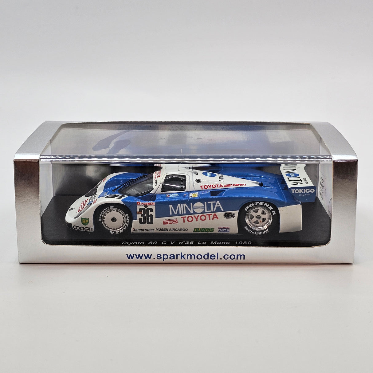 Spark Toyota 89C-V #36 Toyota Team TOM'S 24Hrs Le Mans 1989 1/43 Scale S2358