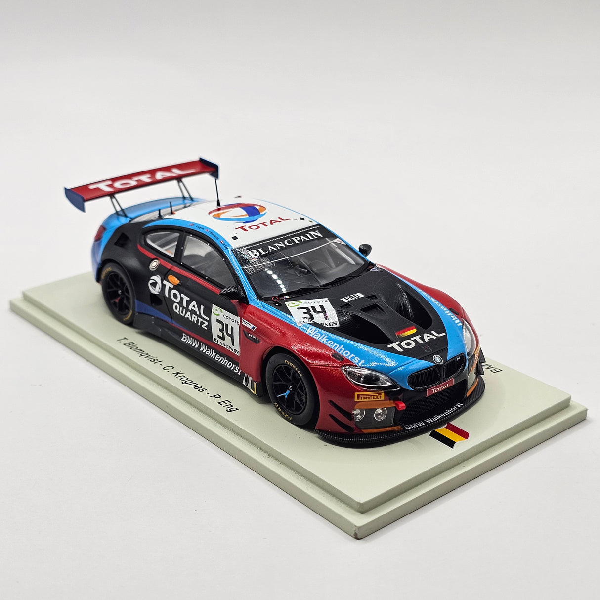 Spark BMW M6 GT3 #34 Walkenhorst Motorsport Winner 24Hrs Spa 2018 1/43 Scale