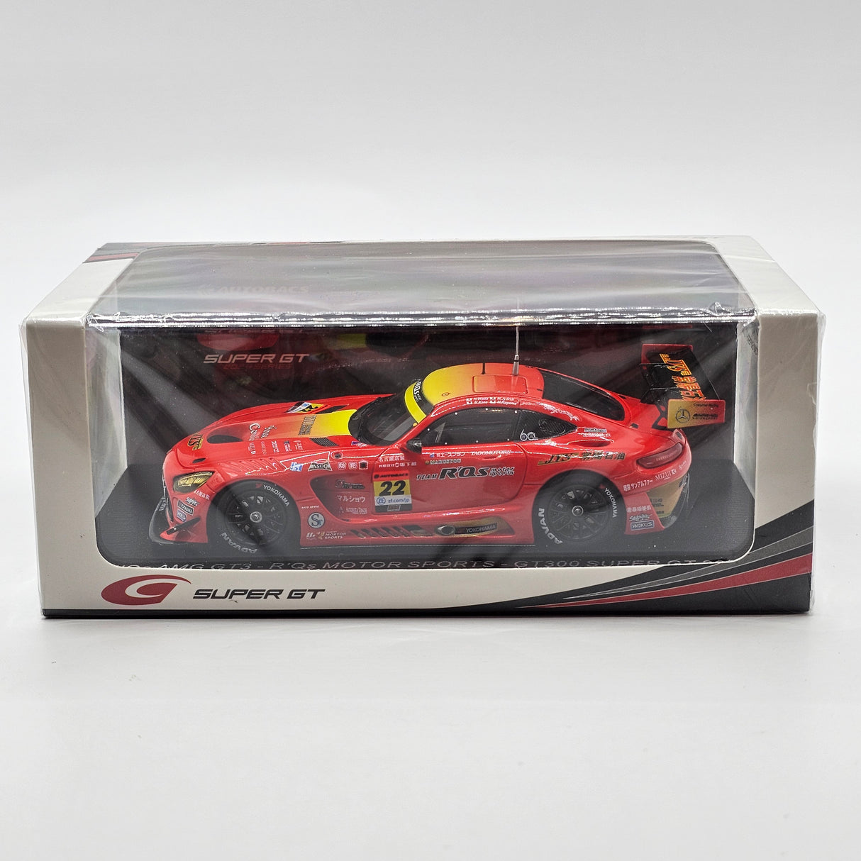 Spark Mercedes AMG GT3 Evo #22 R'Qs Motor Sports Super GT GT300 2024 1/43 Scale