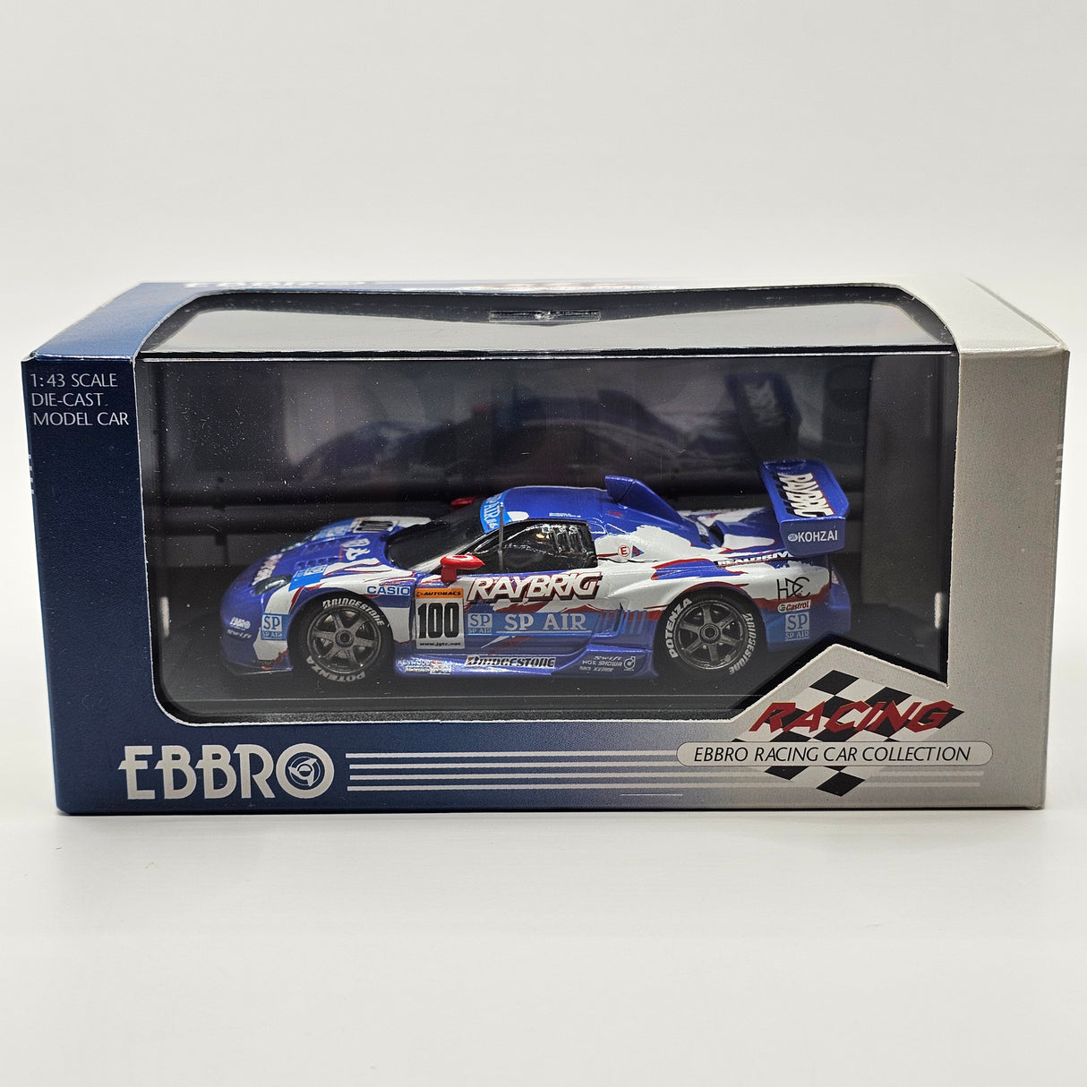 EBBRO Honda NSX #100 Raybrig Team Kunimitsu JGTC GT500 2002 1/43 Scale