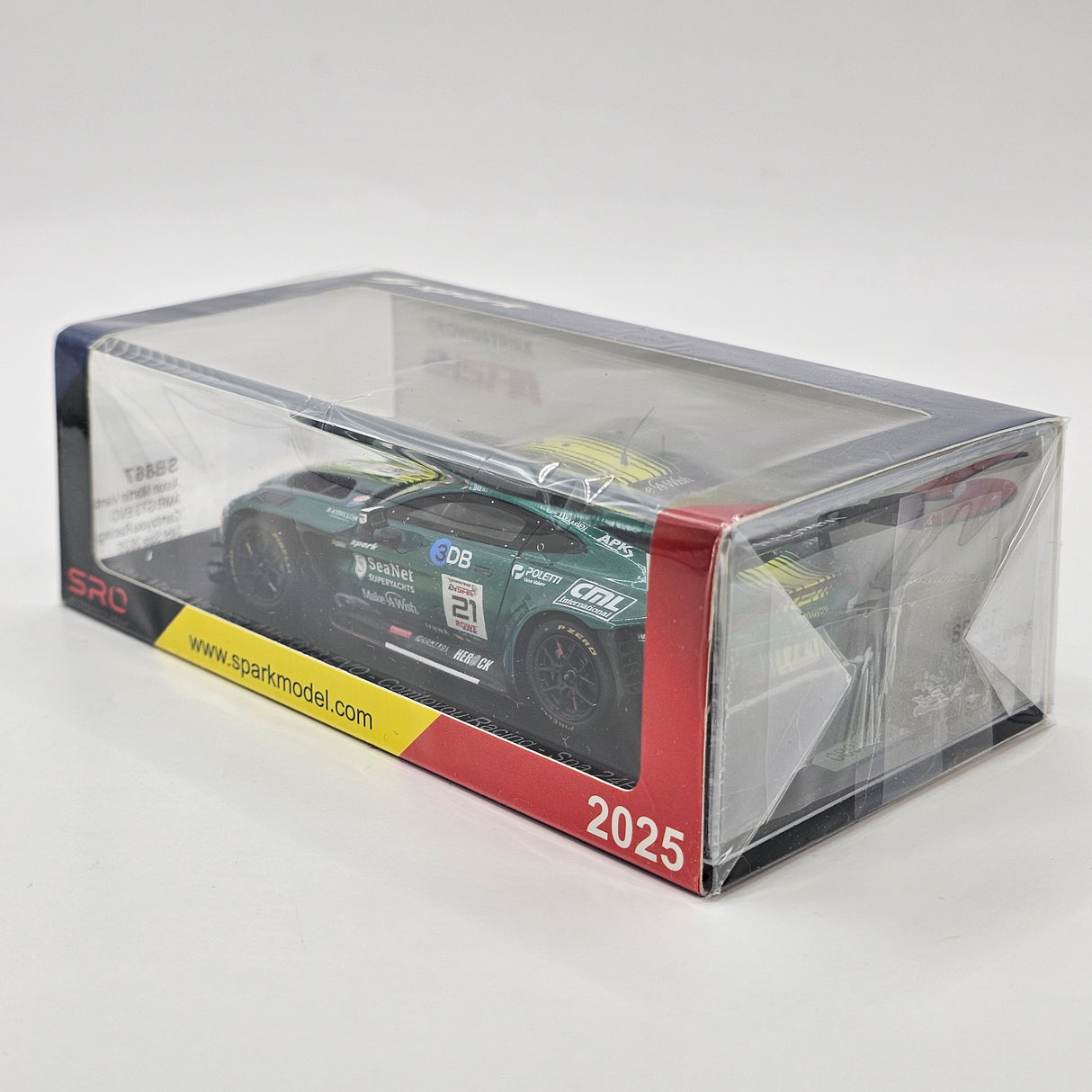 Spark Aston Martin Vantage AMR GT3 EVO #21 Comtoyou Racing 24Hrs Spa 2025 1/43 Scale