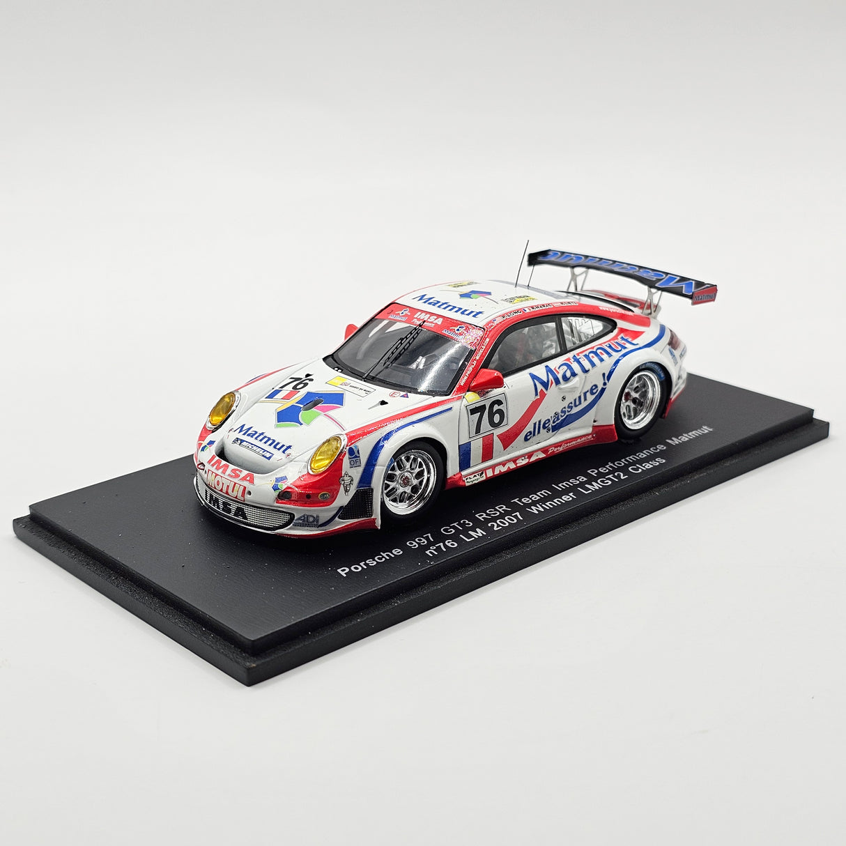 Spark Porsche 997 GT3-RSR #76 IMSA Performance Matmut 24Hrs Le Mans 2007 1/43 Scale
