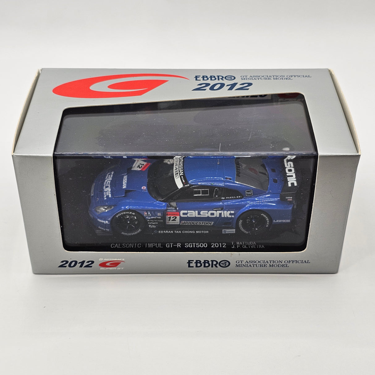 EBBRO Nissan GT-R GT500 #12 Calsonic Team Impul Super GT 2012 1/43 Scale