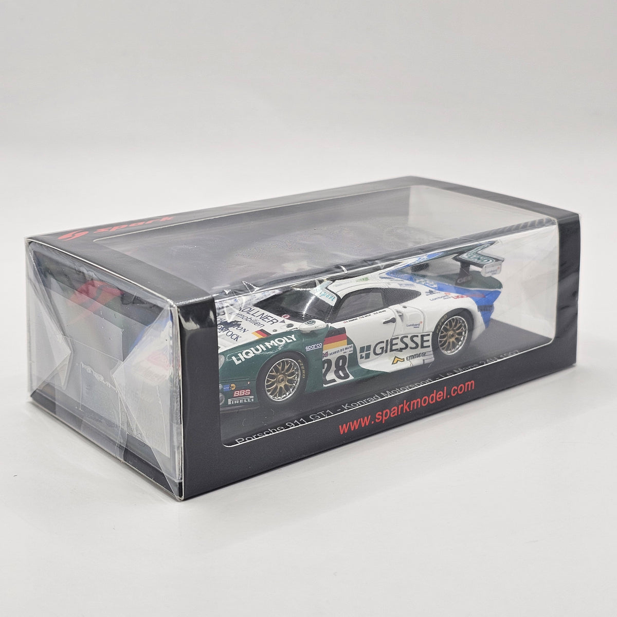 Spark Porsche 911 GT1 #28 Konrad Motorsport 24Hrs Le Mans 1997 1/43 Scale