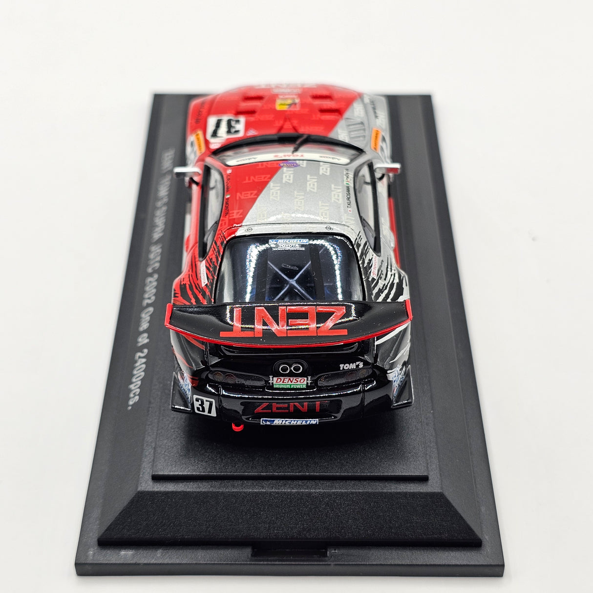 EBBRO Toyota Supra #37 Zent Toyota Team TOM'S JGTC GT500 2002 1/43 Scale