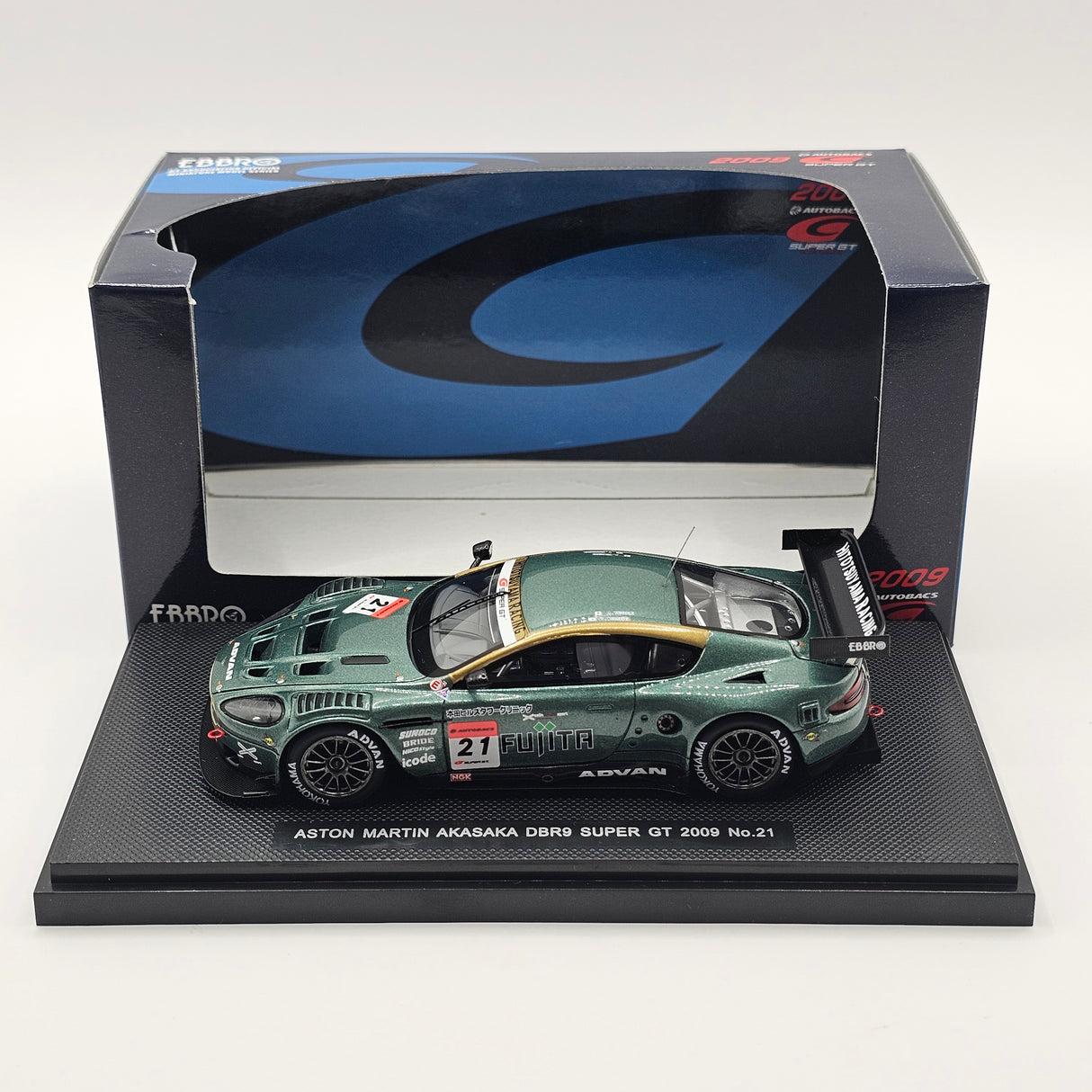 EBBRO Aston Martin DBR9 #21 Team Nova Super GT GT500 2009 1/43 Scale